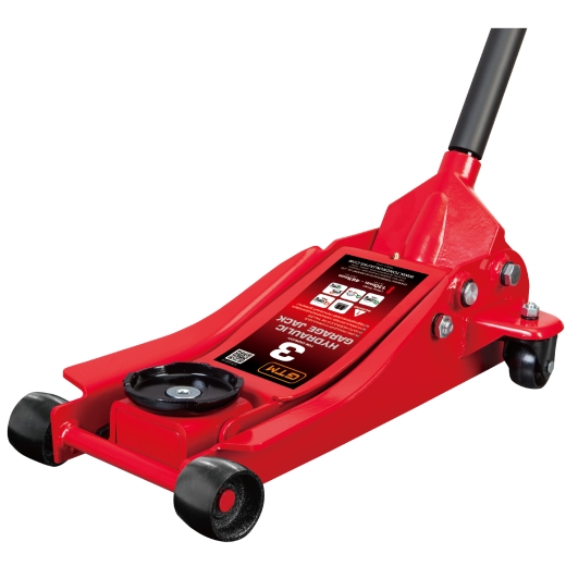 Домкрат підкатний низькопрофільний GTM T830018 3т гідравлічний - 1