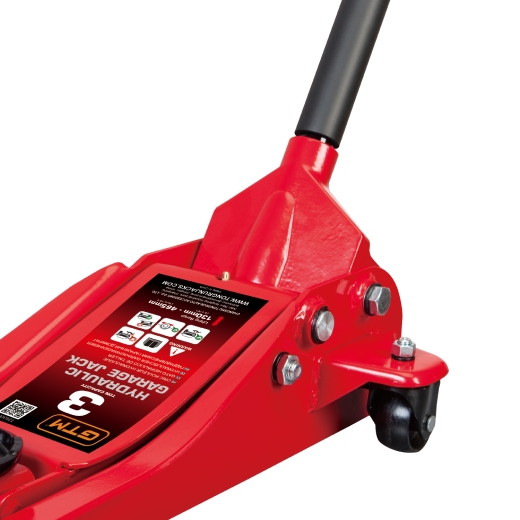 Домкрат підкатний низькопрофільний GTM T830018 3т гідравлічний - 2