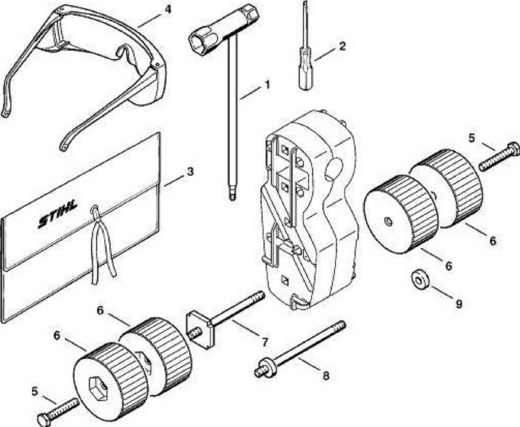 Дополнительный груз STIHL для мульти-двигателя MM 55 (46017304500) Дополнительный груз STIHL для мульти-двигателя MM 55 (46017304500)