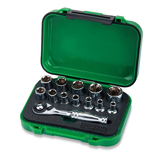 Набор головок с трещоткой TOPTUL 1/4" 13 ед. GABW1301 Набор головок с трещоткой TOPTUL 1/4" 13 ед. GABW1301