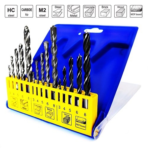 Набір свердел комбінований S&R 15 шт. - 2