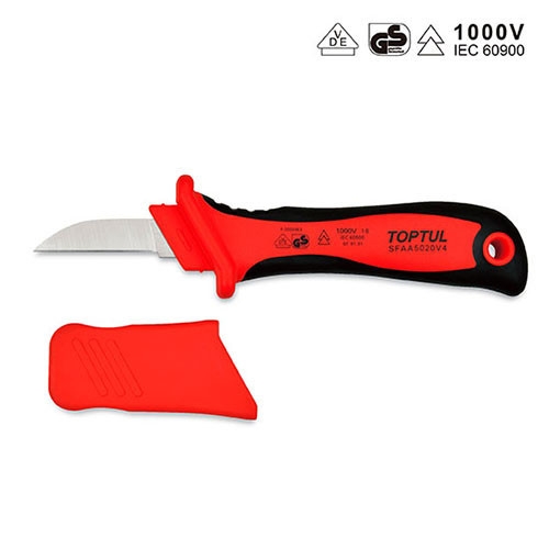 Нож кабельный диэлектрический TOPTUL 1000V VDE SFAA5020V4 - 1