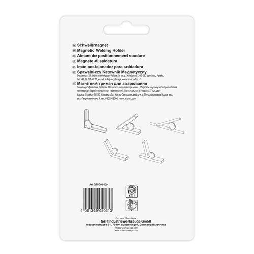 Магнітний кутник для зварювання S&R 5-кутовий: 30˚, 45˚, 60˚, 75˚, 90˚ - 2