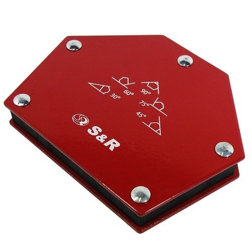 Магнітний кутник для зварювання S&R 5-кутовий: 30˚, 45˚, 60˚, 75˚, 90˚ - 3