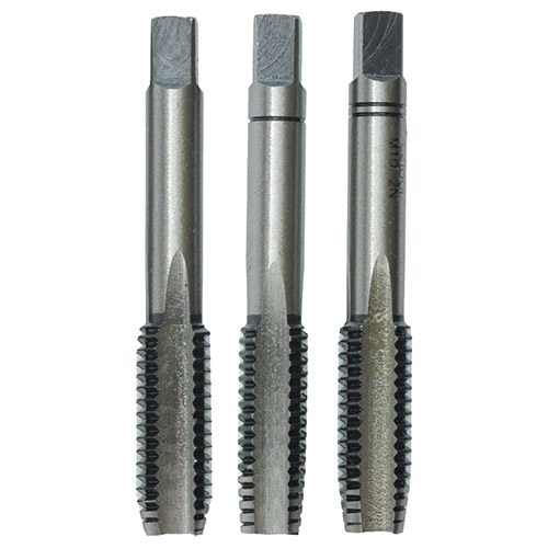 Мітчик VOREL 24410 М14 х 2 мм, l= 80 мм, набір 3 шт - 1