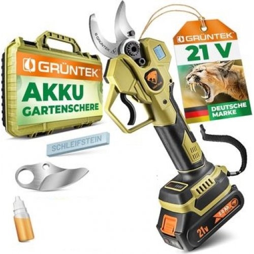 Секатор аккумуляторный GRUNTEK 295701300 21V 2Ah - 1