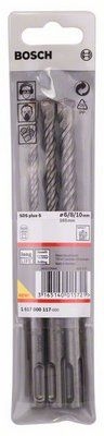 Набір бурів Bosch SDS-plus-5, (6-10 мм) 3 шт (1617000117) Набір бурів Bosch SDS-plus-5, (6-10 мм) 3 шт (1617000117)
