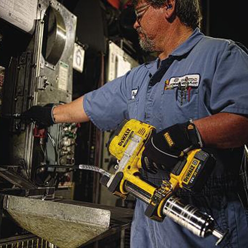 Пистолет маcляный аккумуляторный DeWALT DCGG571NK - 4