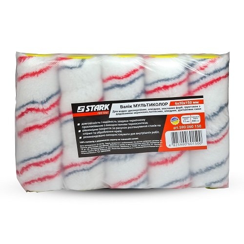 Набор валиков Stark "Мультиколор" 6х30х150 мм, 10 шт - 2