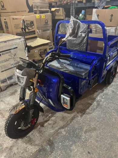 Грузовой электрический трицикл FORTE JH-1200 Синий - 4