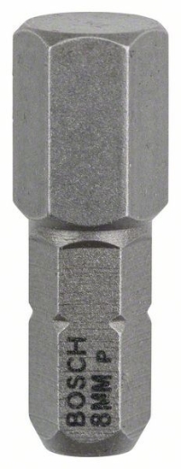 Біта Bosch Extra-Hart HEX 8 x 25 мм, 3 шт Біта Bosch Extra-Hart HEX 8 x 25 мм, 3 шт