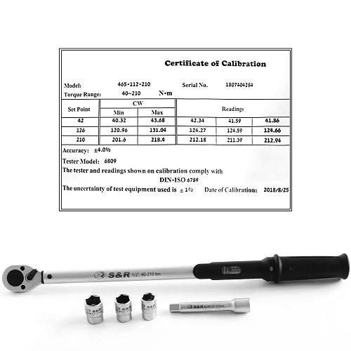 Динамометричний ключ S&R 1/2 40-210 Hm - 2