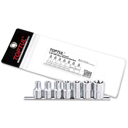 Набор головок TOPTUL TORX на планке 1/2" E10-E24 7 ед. GAAG0704 Набор головок TOPTUL TORX на планке 1/2" E10-E24 7 ед. GAAG0704