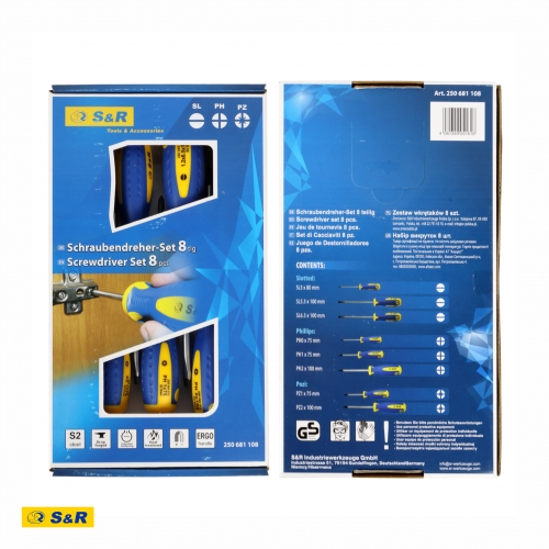 Набор отверток S&R серии S2 8 шт - 6