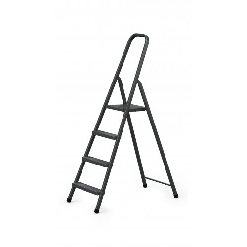Стремянка стальная STARK SSLW 404 HOME BLACK - 1
