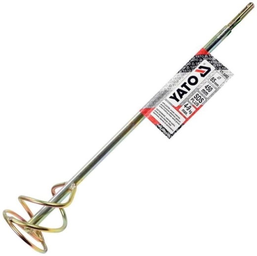 Миксер для стройсмесей оцинкованный YATO YT-5492 Ø=85 x 450 мм, SDS+, max 4-9 кг Миксер для стройсмесей оцинкованный YATO YT-5492 Ø=85 x 450 мм, SDS+, max 4-9 кг