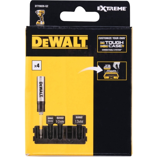 Кассета DeWALT DT70826 с набором торцевых магнитных головок и магнитным держателем - 1