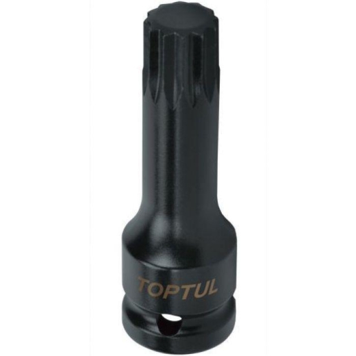 Голівка ударна TOPTUL SPLINE М16 L77 мм 1/2" KADB1616L Голівка ударна TOPTUL SPLINE М16 L77 мм 1/2" KADB1616L