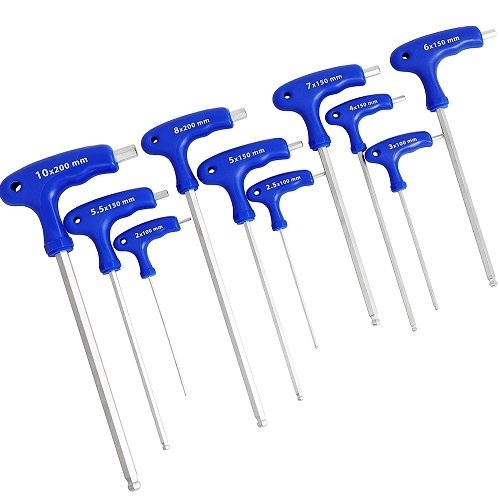 Набор шестигранных ключей S&R HX 10 шт. - 4