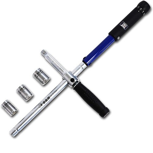 Динамометричний ключ із торцевими головками S&R 1/2 70-170 Hm - 1