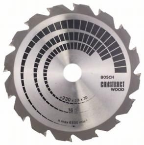 Диск пильный Bosch Construct Wood 230х30, Z16 Диск пильный Bosch Construct Wood 230х30, Z16