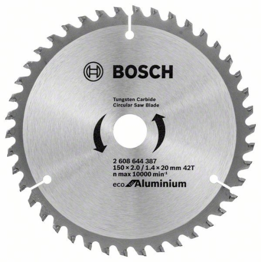 Диск пильний Bosch Eco for Aluminium 150х20/16, Z42 Диск пильний Bosch Eco for Aluminium 150х20/16, Z42