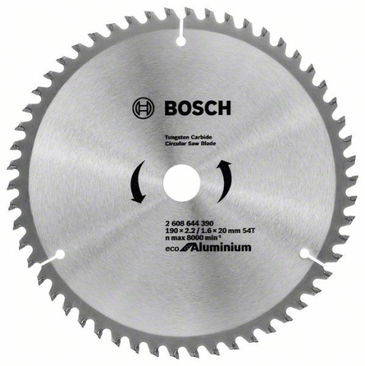 Диск пильний Bosch Eco for Aluminium 190х20/16, Z54 Диск пильний Bosch Eco for Aluminium 190х20/16, Z54