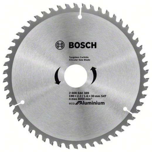 Диск пильний Bosch Eco for Aluminium 190х30, Z54 Диск пильний Bosch Eco for Aluminium 190х30, Z54