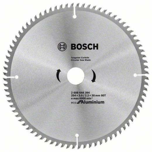 Диск пильный Bosch Eco for Aluminium 254х30, Z80 Диск пильный Bosch Eco for Aluminium 254х30, Z80