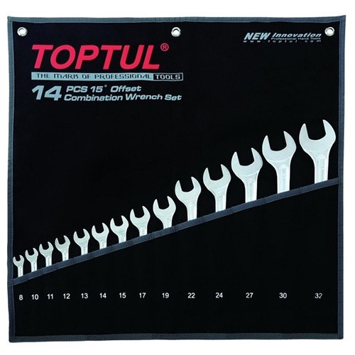 Набор ключей комбинированных TOPTUL 14 шт 8-32 мм Hi-Performance GPAX1401 - 1