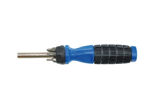 Викрутка VOREL 65041 з гумовою ручкою + насадки 6 шт - 1