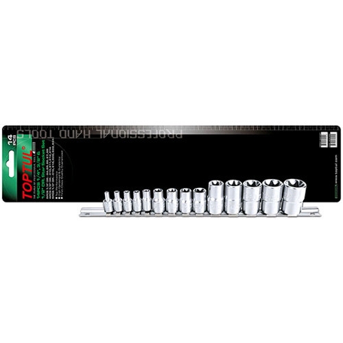 Набір головок TOPTUL TORX на планці 1/4"-1/2" E4-E24 14 од. GAAR1402 - 1