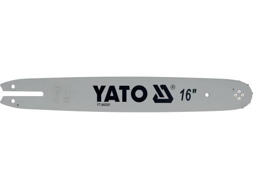 Шина направляющая цепной пилы YATO YT-849301 L= 16"/ 40 см (55 звеньев) для цепей YT-849529 Шина направляющая цепной пилы YATO YT-849301 L= 16"/ 40 см (55 звеньев) для цепей YT-849529