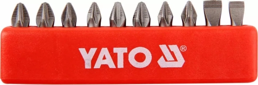 Набор отверточных насадок YATO YT-0482 SL5, SL6, PH1/1, PH2/2, PZ1/1, PZ2/2, L= 25 мм 10 шт Набор отверточных насадок YATO YT-0482 SL5, SL6, PH1/1, PH2/2, PZ1/1, PZ2/2, L= 25 мм 10 шт