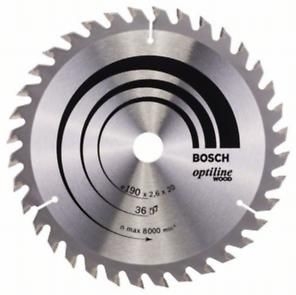 Диск пильний Bosch Optiline Wood 190 x 20/16, Z36 Диск пильний Bosch Optiline Wood 190 x 20/16, Z36