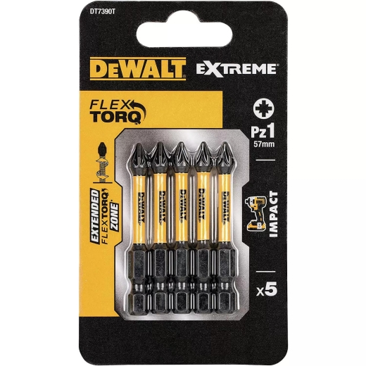 Біти ударні IMPACT TORSION PZ1 50 мм DeWALT DT7390T Біти ударні IMPACT TORSION PZ1 50 мм DeWALT DT7390T