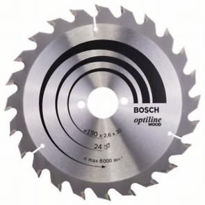 Диск пильний Bosch Optiline Wood 190 x 30, Z24 Диск пильний Bosch Optiline Wood 190 x 30, Z24
