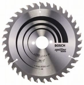 Диск пильний Bosch Optiline Wood 190 x 30, Z36 Диск пильний Bosch Optiline Wood 190 x 30, Z36