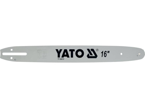 Шина направляюча ланцюгової пили YATO YT-84919 L= 16"/ 40 см (56 ланок) для ланцюгів YT-849477 Шина направляюча ланцюгової пили YATO YT-84919 L= 16"/ 40 см (56 ланок) для ланцюгів YT-849477