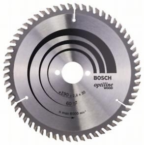 Диск пильний Bosch Optiline Wood 190 x 30, Z60 Диск пильний Bosch Optiline Wood 190 x 30, Z60