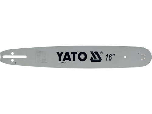 Шина направляюча ланцюгової пили YATO YT-849331 L= 16"/ 40 см (66 ланок) для ланцюгів YT-849451 Шина направляюча ланцюгової пили YATO YT-849331 L= 16"/ 40 см (66 ланок) для ланцюгів YT-849451