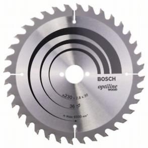 Диск пильний Bosch Optiline Wood 230 x 30, Z36 Диск пильний Bosch Optiline Wood 230 x 30, Z36