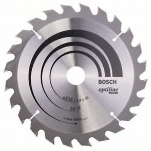 Диск пильний Bosch Optiline Wood 235 x 30/25, Z24 Диск пильний Bosch Optiline Wood 235 x 30/25, Z24