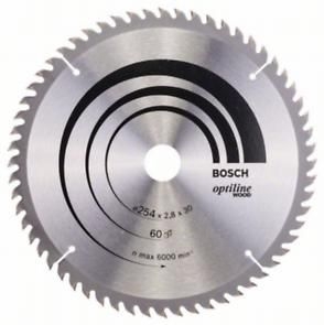 Диск пильнийBosch Optiline Wood 254 x 30, Z60 Диск пильнийBosch Optiline Wood 254 x 30, Z60
