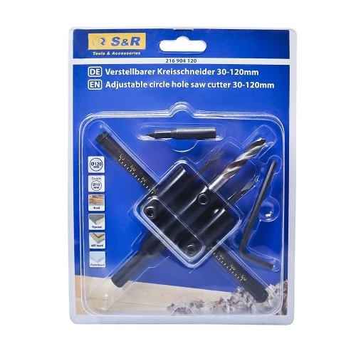 Сверло по дереву раздвижное S&R 30-120 мм - 2