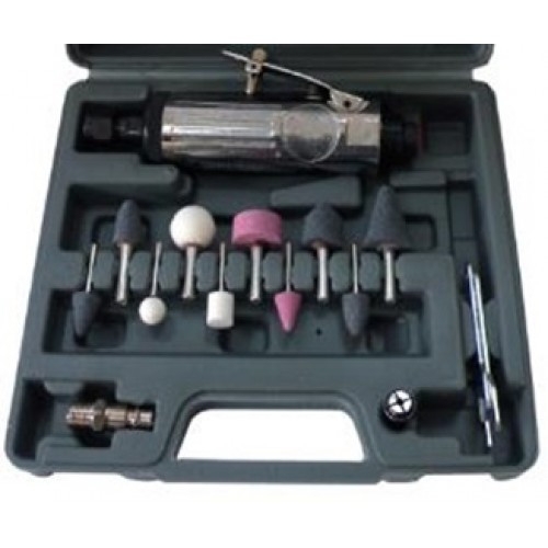 Зачистная пневмомашинка AIRKRAFT TP-201K с комплектом шлифовальных камней - 1