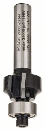 Концевая фреза с шарикоподшипником Bosch Standard for Wood 8x18,7x53 мм Концевая фреза с шарикоподшипником Bosch Standard for Wood 8x18,7x53 мм