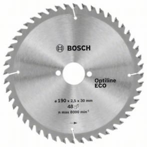 Диск пильний Bosch Optiline Wood ECO 190х30, Z48 Диск пильний Bosch Optiline Wood ECO 190х30, Z48