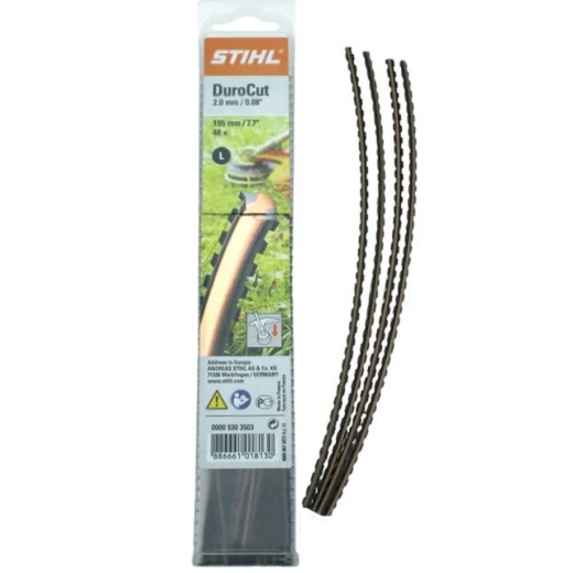 Косильна струна STIHL Ø2,0 мм x 195 мм зубчаста (20 шт в упаковці) для косильних головок DuroCut 5-2 і 20-2 Косильна струна STIHL Ø2,0 мм x 195 мм зубчаста (20 шт в упаковці) для косильних головок DuroCut 5-2 і 20-2