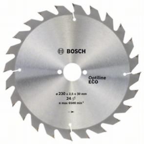 Диск пильний Bosch Optiline Wood ECO 230х30, Z24 Диск пильний Bosch Optiline Wood ECO 230х30, Z24